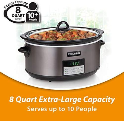 Crock-Pot 8 Quart Programmable Slow Cooker with Auto Warm